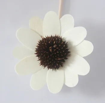 50pcs/lot 65mm de Floarea-soarelui Handmake Flori Artificiale Parfum de Acasă Ulei Reed Diffuser Decor Natural de Flori False