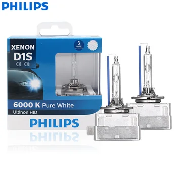 Philips Ultinon HID D1S 85410WXX2 35W 6000K Alb Rece Lumina HID Xenon pentru Faruri Auto Becuri Auto Becuri (Twin Pack)
