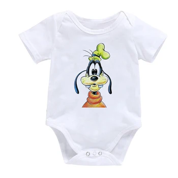 2021 Vara de Desene animate Minnie Mickey Mouse Nou nascut Salopeta, tricou Copil Băiat cu Maneci Scurte T-shirt Copii Mickey Top Haine de Fata