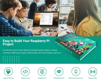 Raspberry Pi DIY Kit de Pornire Crowtail Starter Kit pentru Raspberry Pi Electronice Experimente de Programare Aburi Proiect Educațional