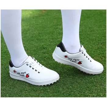 2019 Noi Femei Pantofi de Golf Doamnelor Impermeabil Pantofi Stil coreean din Microfibră Piele Sport în aer liber, Non-alunecare