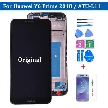5.7 inch Pentru Huawei Y6 2018 UAT-L11 UAT-L21 UAT-L22 UAT-LX3 Pentru Y6 Prim-2018 Complet LCD + Touch Screen Digitizer Asamblare