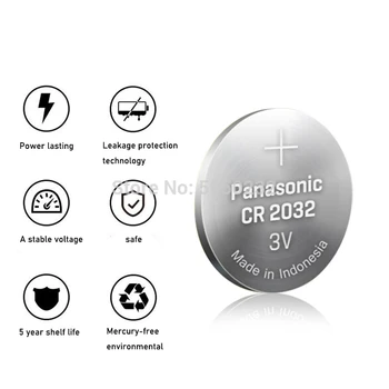 30pcs Panasonic Original Buton cr2032 Baterii 3V Monedă cu Litiu Baterie Pentru Ceas de Control de la Distanță Calculator cr2032