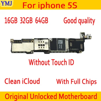 Bun Lucru pentru iphone 5S Placa de baza Cu/Fara Touch ID,Original, deblocat pentru Placa de baza iphone 5S,16gb / 32gb / 64gb
