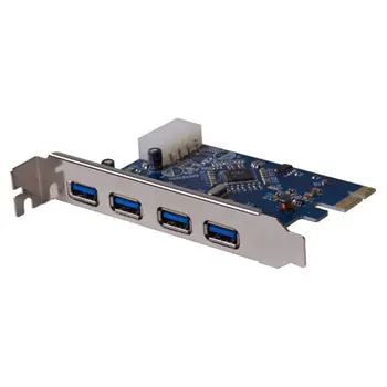 4 PORT Hub USB 3.0 PCI-e PCB Card PCI-E Express Card Adaptor