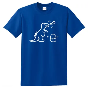 Bumbac designer de interesant tipărite barbati tricou dinozaur barbati tricou grafic amuzant t-shirt pentru om hip hop tricouri