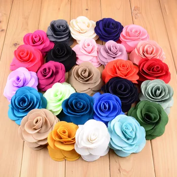 [Womenbag & wholesale] 300pcs/lot 9cm Rozeta Flori fără Clip fete Boutique Femei Accesorii Rochie 26 Culori TH202