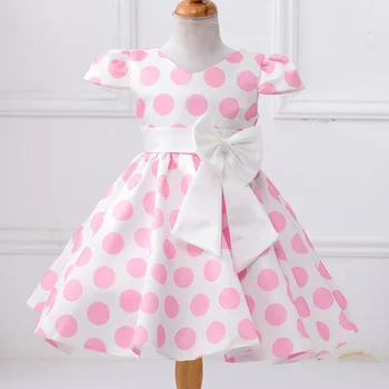 Polka dot print vintage printesa îmbrăcăminte fata rochie de copii, haine copii, elegante, rochie de petrecere 2 3 4 5 6 7 8 copii costum L616