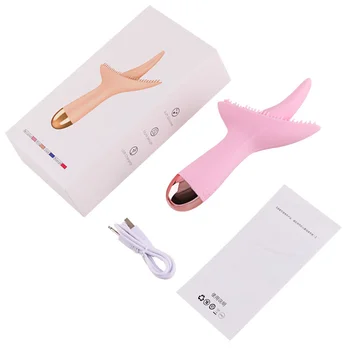 SEXUALE Silicon Limba Masaj Vibrator G-spot Vibrator cu 10 viteze Liniștită Stimulator Clitoris Jucarii Sexuale pentru Femei jucării sexuale limba