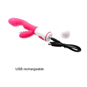 APHRODISIA 30 de Viteze G Locului de Vibratoare Pentru Femei, USB Reîncărcabilă Dual Vibration Impermeabil Adult Sex Jucării Erotice Mașină