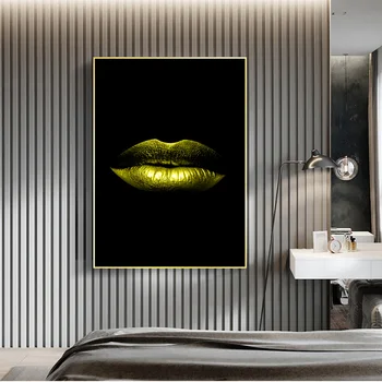Rezumat Sexy Buze Tablouri Canvas Acasă De Perete Decorativ De Panza Printuri Moderne Pop-Art Buzele Poze De Perete Pentru Camera De Zi Cuadros