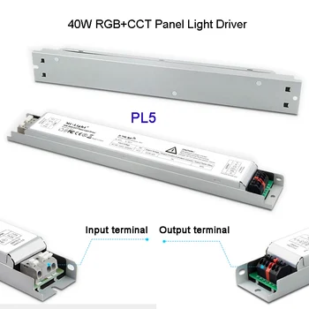 Miboxer PL5 40W RGB+CCT Panoul de Lumina Driver 2.4 G wireless Smart Panel Controler de la Distanță B8/FUT089/FUT092/B4/T4