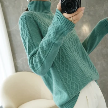 Adohon 2020 femeie de iarna Cașmir pulovere de toamna tricotate Pulovere de Înaltă Calitate, Cald, Feminin îngroșarea Guler