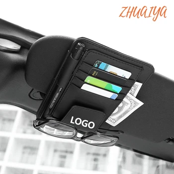 1 Bucata Ochelari Card Suport pentru Pix Clip de Styling Auto Accesorii Auto Parasolar ochelari de Soare Pentru Peugeot LOGO-ul