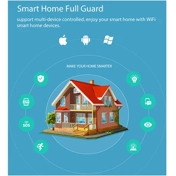 Coolcam Wifi Alarmă Senzor de Mișcare Detector de Mișcare PIR Dectector Pentru Smart Home Automation și App Alerte de Notificare Nr Hub Nevoie