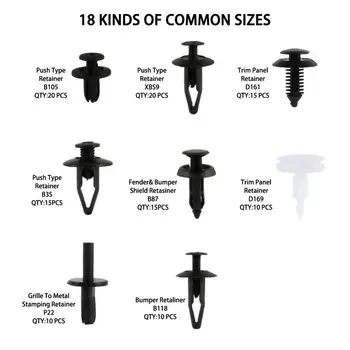 421pcs caroserie Împinge Știftul de siguranță Nit de Fixare Tapiterie Turnare Clip Șuruburi de Expansiune Kit 6mm-10mm Cu Instrument de Ștergere de Șurubelniță