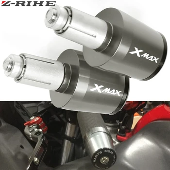 22mm Motocicleta PENTRU XMAX LOGO-ul Mâner Capete de Bara Motocicleta Ghidon se Încheie Pentru YAMAHA XMAX 300 X MAX 125/200/250/400