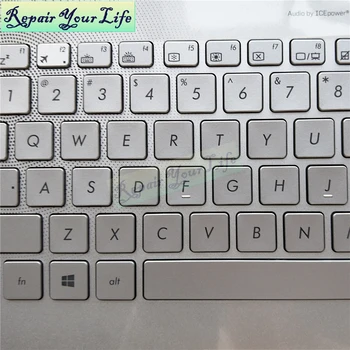 Tastatura laptop pentru Asus UX501JW UX501VW N501VW N501JW NE-limba engleză cu iluminare din spate alb cu TopCase zonei de Sprijin pentru mâini capacul 90NB0871-R32US0