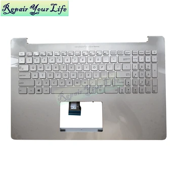 Tastatura laptop pentru Asus UX501JW UX501VW N501VW N501JW NE-limba engleză cu iluminare din spate alb cu TopCase zonei de Sprijin pentru mâini capacul 90NB0871-R32US0
