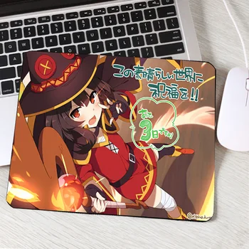Drăguț Anime Japonia Fierbinte Personaje Populare Megumin Fete Calculator Pc Mousepad 250x290x2MM Cauciuc Moale suport pentru Mouse Pad