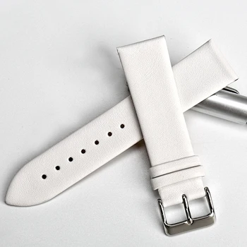 MAIKES Nou design curea accesorii ceas alb curea de ceas 12-24mm vacă subțire ceas din piele trupa femei ceas brățară pentru DW