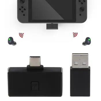Wireless Audio Bluetooth setul cu Cască Primi Adaptor Pentru Nintendo Comutator NS PS4 Emițătorului-Receptor Tip Cască-C Receptor