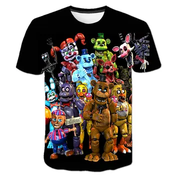 2020 Vara Maneca Scurta Cinci Nopți La lui Freddy T-Shirt 4-14Y Copii Tricouri Baieti Haine Copii Haine 5 Freddys Topuri