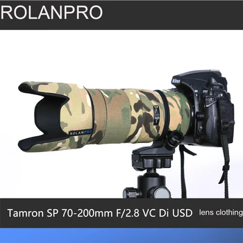 ROLANPRO Obiectiv Haine de Camuflaj Haina husa de Ploaie pentru Tamron SP 70-200mm F2.8 Di VC USD (A009) Obiectiv Caz de Protecție Arme Maneca