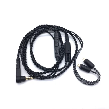 Actualizat Casti Cablu 0.75 mm Inlocuit Cabluri Audio pentru ZS3 ZS4 ZS5 ZS6 ZST ED12 ES3 ZS10 de 3,5 mm pentru tf10 tf15 5pro sf3 sf5