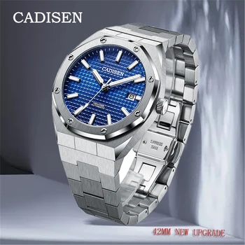 CADISEN mens ceasuri de Moda de top de brand de ceasuri de lux pentru bărbați mechanical ceas de mână pentru bărbați impermeabil ceas 42MM relogio masculino