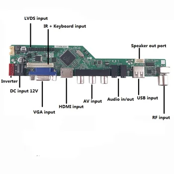 Kit pentru LP173WD1(TL)(G1) TV AV la distanță VGA 1600X900 LCD LED DE 17.3