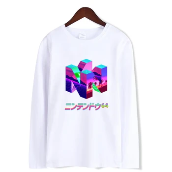2020 Noua Moda Clasic Gamer N64 Imprimare Crewneck t-shirt Costum tricou Harajuku Plus Dimensiune tricou Tricou Hip Hop Streetwear