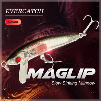Evercatch Maglip 50mm/3.5 g mini scufundarea minnow rattlin momeli artificiale buzz jerkbait pentru păstrăv, biban biban stiuca pescuit nada