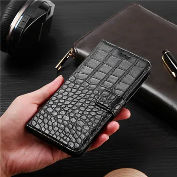 Caz de telefon pentru Asus Zenfone 3 Max ZC553KL X00DD X00DDA Caz Portofel Textura de Crocodil Piele de Design de Carte de Telefon Coque Capa Cu