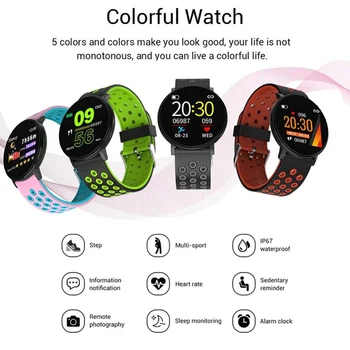 W8 Ecran Color Rata De Inima De Monitorizare De Somn Impermeabil Sporturi Brățară Inteligent Suport Mai Multe Moduri De Urmărire Poziție Ceasuri