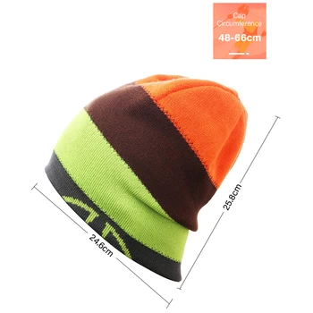 În aer liber Curcubeu Beanie Hat pentru Femei Barbati Pălărie de Iarnă Tricotate Toamna Chelioși Palarie Unisex Doamnelor Cald Capota Capac Capac coreean Gorro