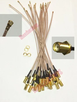 10BUC/Lot Drept RF SMA de sex Feminin ( Pini de sex feminin ) la IPEX/IPE/U. FL Conector cablu coadă gaura interioara RG178 20CM/30CM/50CM