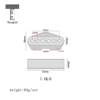 Tooyful Chitara Bridge Pickup Single Core Cupru Plumb pentru Telecaster Chitara Electrica