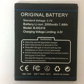 Nou, Original, Bateria B-DG310 Pentru DOOGEE DG310 BDG310 2000mAh Telefonul Mobil de Înaltă Calitate Baterii Reîncărcabile în stoc