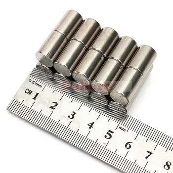 40pcs N50 Super Puternic Rotunde Cilindrul de pământuri Rare magneți din Neodim 10mm x 15mm
