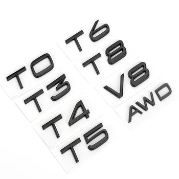 Metal Autocolant Auto Portbagaj, Aripa Negru Emblema Pentru VOLVO T0 T3 T4 T5 T6 T8 V8 AWD Accesorii Auto