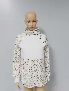 WEPBEL Femei Plus Dimensiune Jachete Top Leopard Camuflaj Tipărite Pulovere cu Mâneci Lungi Pierde Bluze Femei Bluze Casual