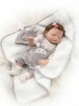 50CM născut prematur bebe Renăscut Păpuși Realiste Fete băieți fete nou-născut baby Doll soft corp plin de silicon cadou de ziua Boneca