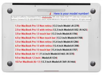 3in1 Capac Lucios Caz Shell Pentru Macbook Air Pro Retina Atinge Bar 11 12 13 15 11.6 13.3 15.6 Inch A1706 A1707 A1708 2018