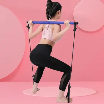 MOVIGOR Multifunctional Pilates Stick Yoga Raliu Rod Portabil Body Shaper Pull-up-uri de Fitness Benzile de Rezistență de Formare Trage Coarda