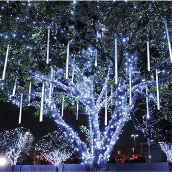 Valentine Impermeabil 50cm 8 Tub de Vacanță Ploaie de Meteoriți Șir LED Lumini pentru Interior Grădină în aer liber, Petrecere de Nunta Decor Copac