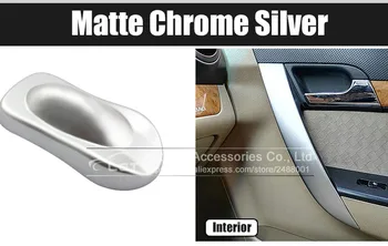 Matt Silver chrome Metalic Mat de Vinil folie Auto Folie Cu Bule de Aer Liber Chrome Silver Matt Film Vehicul Ambalaj Folie Autocolant