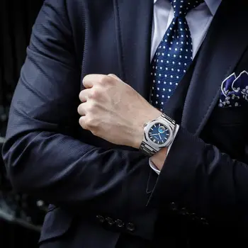 Ceasuri barbati Brand de Top PLADEN de Lux de Inalta Calitate din Otel Curea Ceas Pentru Moda Masculină Cadran Negru Impermeabil Cuarț Ceas 2020