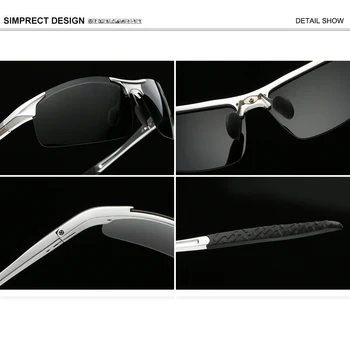SIMPRECT 2021 de Aluminiu și Magneziu Sport Polarizat ochelari de Soare Barbati UV400 Înaltă Calitate Driver Anti-orbire Oglindă Ochelari de Soare Pentru Barbati