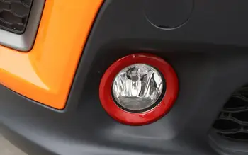Ceață față Capacul lămpii de Ceață Lampa Decor Ornamental Autocolant Decal pentru Jeep Renegade 2019 2020 ABS Cromat Auto Exterioare Accesorii